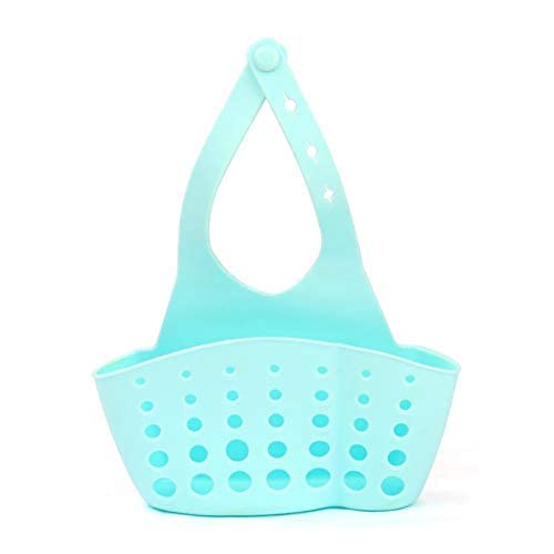 MALL Kitchen Bathroom Sponge Soap Water Draining Strainer Holder Hanging Case Plastic Bag Organizer (Standard Size, Random Colour)