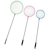 Yocimango 3-Piece Sets Aquarium Fish Net Mini Baby Bumper Shrimp Net Small Fish Fine Net Suitable for All Fish (Random Color)