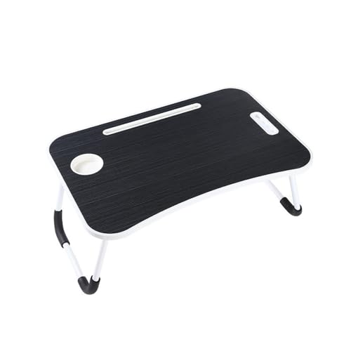 Foldable Laptop Table, Laptop Bed Tray Table for Bed, Sofa, Dinner Bed Portable Bed Desk with Sturdy Portable Cup Holder for Eating, Writing, Working, Black Foldable Laptop Table, Laptop Bed Tray Table for Bed, Sofa, Dinner Bed Portable Bed Desk with Sturdy Portable Cup Holder for Eating, Writing, Working, Black