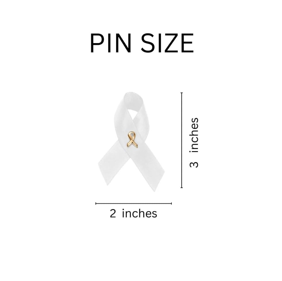 Image of 1 /2 /5 /10 /25 /50 /100pcs Satin Awareness Ribbon Pins (Pick your color), for Cancer & Disease Awareness, Bulk Quantities for Fundraising, Events, Gift Giving