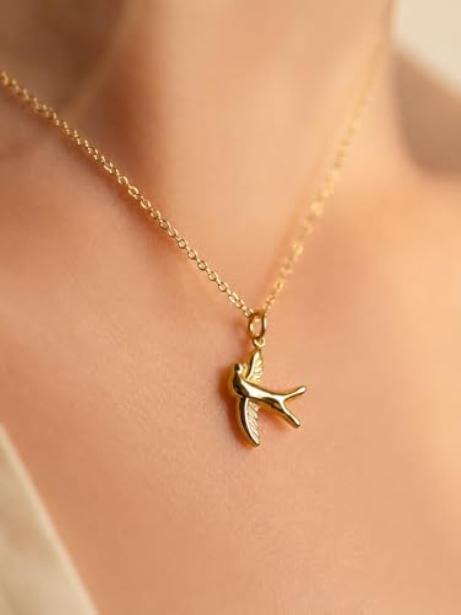 Golden Pendant Necklace with Colorful Natural Neon Beads