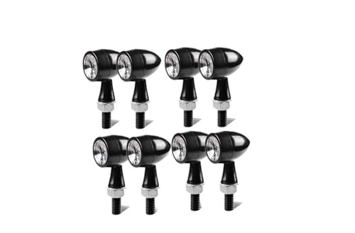 Clignotants moto Bullet 12V 8mm momt pour vos balades nocturnes en toute sécurité