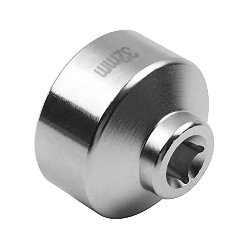Shonee 32Mm 6-Point Steel Socket Wrench For Gm, Volkswagen, Pontiac Chevrolet, Saturn, Pontiac,Saab And All With 32Mm Oil Filter Caps, Low Profile Oil Filter Wrench, 3/8" Drive Oil Filter Removal Tool #TOP1