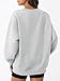 Trendy Queen Womens Oversized Sweatshirts Fall Fashion V Neck Hoodies Loose Fit Winter Outfits Teen Girl Clothes 2025 Grey M