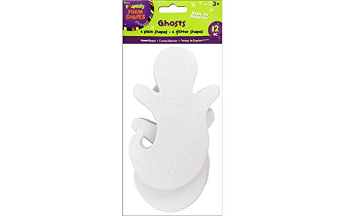 Darice Foamies Base Ghost White soluciona la falta de brillo en tus manualidades con 12 piezas
