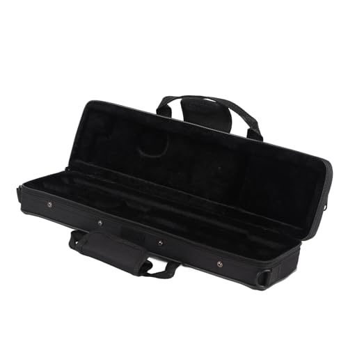 Oxford Cloth Flute Cases, Flute Travel Bag with Shoulder Strap Lightweight Portable Bag for 16 Holes Flute, Protects from Bumps, Neat Storage for Accessories