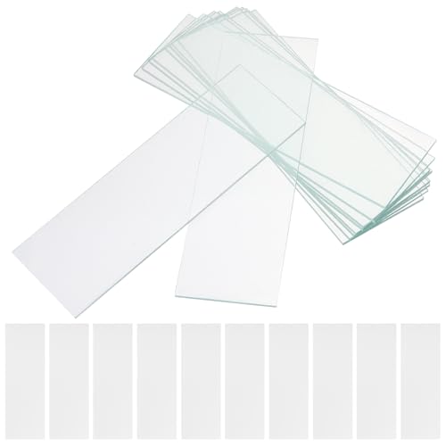PRETYZOOM Microscope Slides Covers 100pcs Glass Slides for Boys and Girls Cell Observation Sets