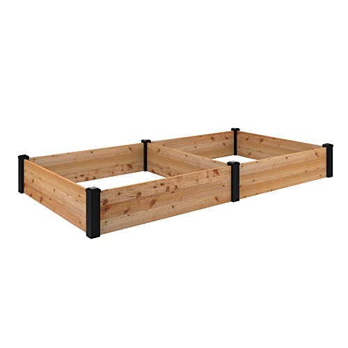 Outdoor Essentials Haven 4 ft. x 8 ft. Natural Cedar Raised Garden Bed