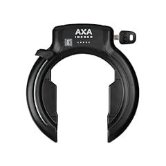 AXA Imenso Large, Fahrrad Rahmenschloss, Schlüssel nicht Abziehbar, 75 mm Breite Öffnung, Sicherheitsstufe 12, Kombinierbar mit Einsteckkette, Schwarz