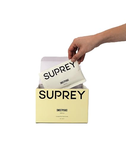Suprey Proteína Vegana | 20 x Packs Individuales (30g) | 22g de Proteína | Con Enzimas Digestivas y Fibra | Sin Gluten ni Azúcar Añadido (600g, Vainilla)