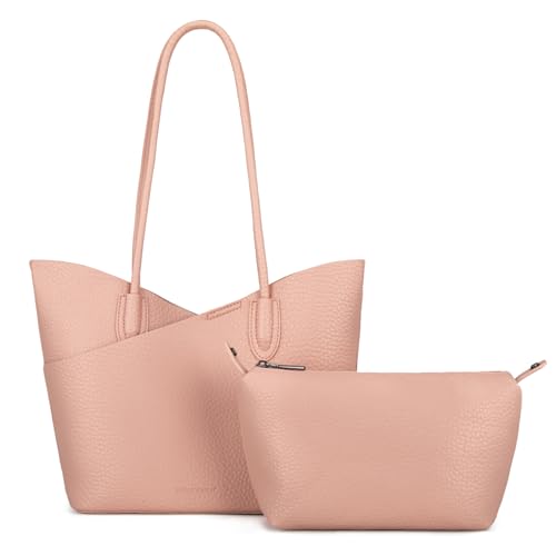 Montana West Bolsa feminina Hobo de ombro e bolsas de mão, Rosa opaco