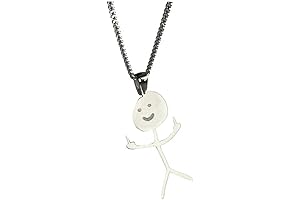 Middle Finger Doodle Necklace: Express Yourself with a Touch of Sarcasm