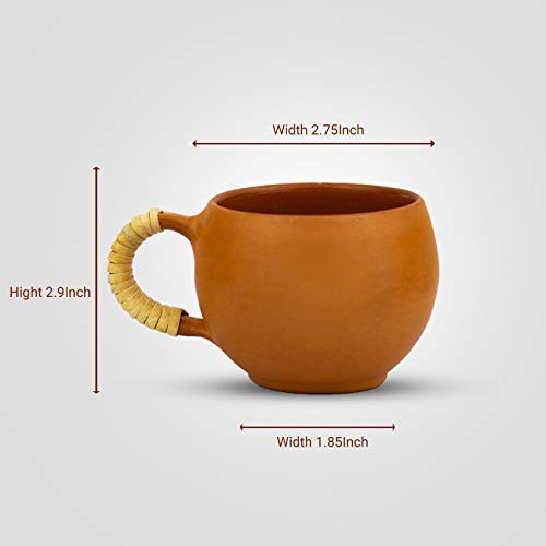 Rare Planet Terracotta Chai Cup - Set of 4, Multicolour 1