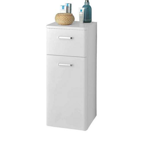 Pelipal Cabinet, Wood Effect, High-Gloss White, 33 x 30 x 72 cm Pelipal Cabinet, Wood Effect, High-Gloss White, 33 x 30 x 72 cm