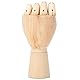 Hölzernes Handmodell, Figur Skizzieren Kunst Gelenkpuppe Flexible Künstler Holzdekoration Massiv
