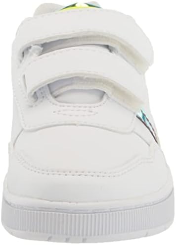 Lacoste T-Clip Sneaker, WHT/YLW, 1 US Unisex Little Kid | Image 1