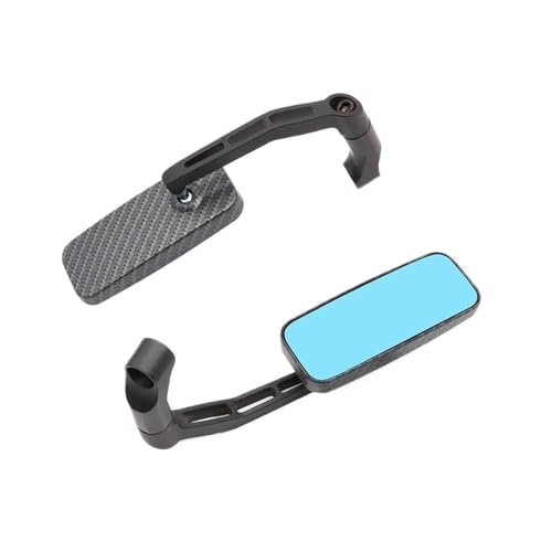 Rétroviseurs moto embout de guidon grand angle avec filetage 8mm 10mm