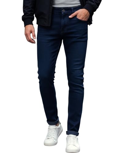 Image of Urbano Fashion Men's Regular Fit Mid Rise Washed Jeans Stretchable