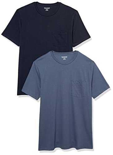Image of Amazon Essentials Men's Short-Sleeve Crewneck Pocket T-Shirts