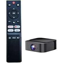 Remote Control Compatible for DBPOWER E2 Smart Home Mini Projector, Not Compatible with Other Brands,Maybe They Look The Same
