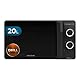 Cecotec Pro Clean 3130 Mikrowelle 700 W Quarz Grill 800 W Garraum 20 L Hochpollierte All Black Frontspiegeltür Innenlicht 3D Wave Ready 2 Clean 30 Min Grarzeit Timer 6 Stufen 2 Drehregler In Schwarz