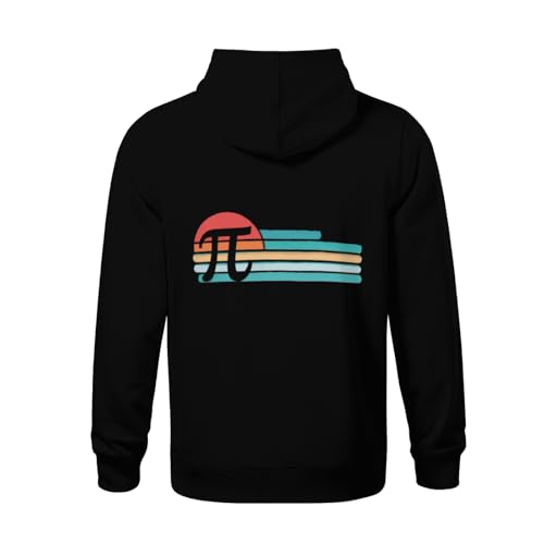 Kids Retro Vintage Happy Pi Day Funny Math Geeks Gift Boys Girls Lightweight Kangaroo Pocket Fleece Hoodies3