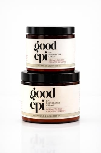 Image of Restorative Cream with Black Seed Oil for Sensitive Skin Moisturizer with Aloe, Colloidal Oatmeal and Vitamin B & E | Hydrating Facial Cream | Paraben Free Clean Skincare (16 oz)