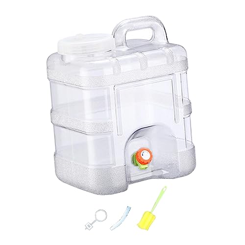 Yotijay ウォータータンク 水タンク 貯水タンク ウォータージャグ 蛇口付水容器 屋外 車のポータブル貯水タンク 水バケツ 車の水タンク 水貯蔵容器 水貯蔵タンク 飲料水ボトルバケツ 緊急用水筒用 防災 キャンプ アウトドア 旅行, 10L