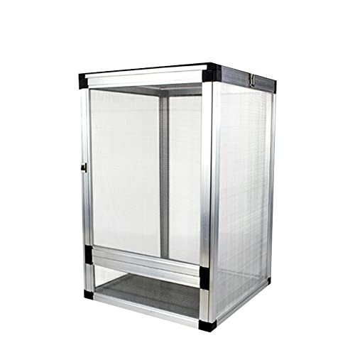 Ziurmut Terrarium für Reptilien, Terrarium für Reptilien, Terrarium, Reptilien-Netz-Tankkäfig, Schwellen-Reptilien-Terrarium für Spinnlinge, gehörnte Frosch, Käfer, Haustierschlangen und andere