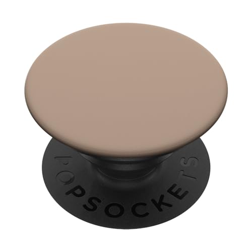 Minimalist Neutral Cream Color Light Brown Line Art PopSockets Adhesive PopGrip