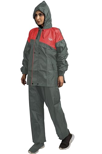 Image of Ranger Unisex 1 Set Rain Suit with Hooded Jacket & Trouser | TPU Coated Bike Riding Wear with Seam Sealed Protection