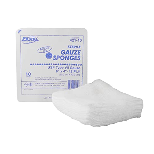 Dukal Type VII Tray Gauze, Non-Sterile, 8