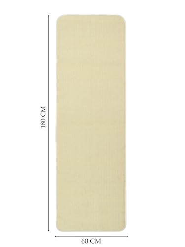 Image of Saral Home Cotton Yoga Mat /Runner (Beige, 60X180 CM)