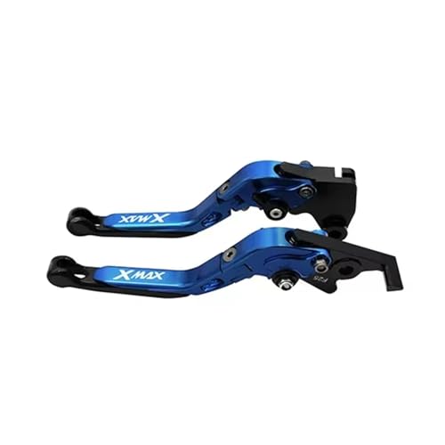Levier d'embrayage X-Max 300 pliable bleu, poignée frein CNC extensible moto