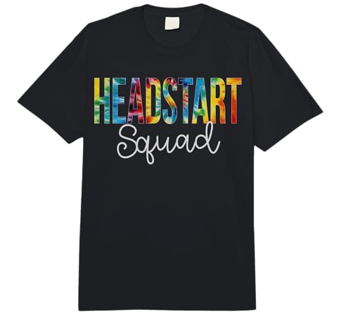 Headstart Squad Tie Dye Appreciation Day Back to School Comfort Colors Adult Heavyweight T-Shirt