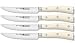 Produktbild Wüsthof Steakmesser Set, Classic Ikon Crème (9716-0), 4-teilig, je 12 cm Klinge, geschmiedet, extrem scharfes Steak Messerset, weißer Griff