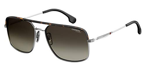 Carrera CA152/S 06LB/HA 60MM Ruthenium/Brown Gradient Square Sunglasses For Men For Women + BUNDLE With Designer iWear Eyewear Kit