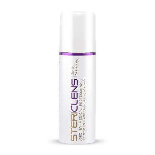 Stericlens Sterile Saline Spray, Wound Cleansing & Piercing Aftercare Spray - 100ml