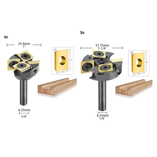 Fraise à défoncer insert spoilboard pour éliminer les traces de surfaçage