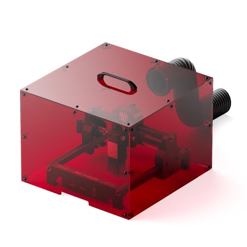 ACMER MINI Laser Engraver Protective Enclosure for Acmer S1 Fire-Resistant Silicone Fiberglass Cover Transparent Viewing Panel Compatible with Laser Engravers up to 300300230 mm