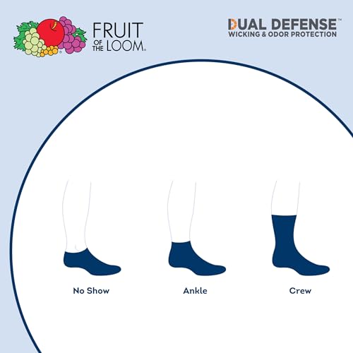 Fruit Of The Loom FRB10558CXU2001 Boys' Dual Defense Crew Socks thumb #2