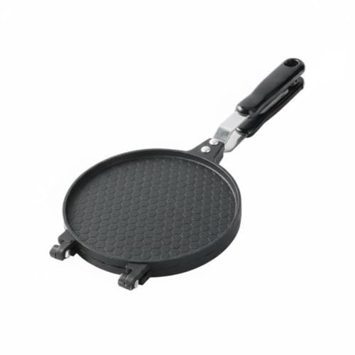 Moule à gaufrettes solide en métal de 17cm avec motifs traditionnels de cuisine