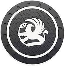 PSL Car Cup Holder Insert Anti-Dust Non-Slip Rubber Coaster Mats Compatible with Vaux Hall Model Cars 2 pcs