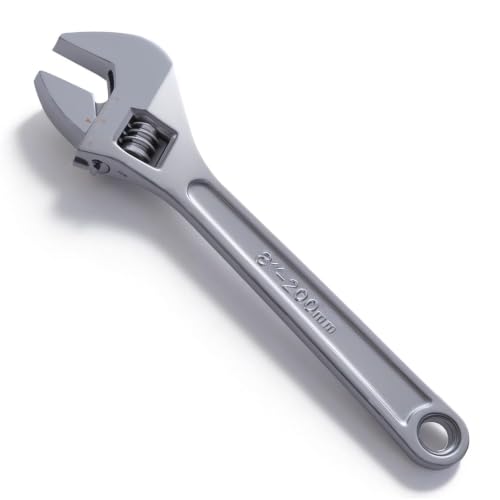 Adnexum 8-Inch Adjustable Wrench Heavy Duty Carbon Steel Spanner