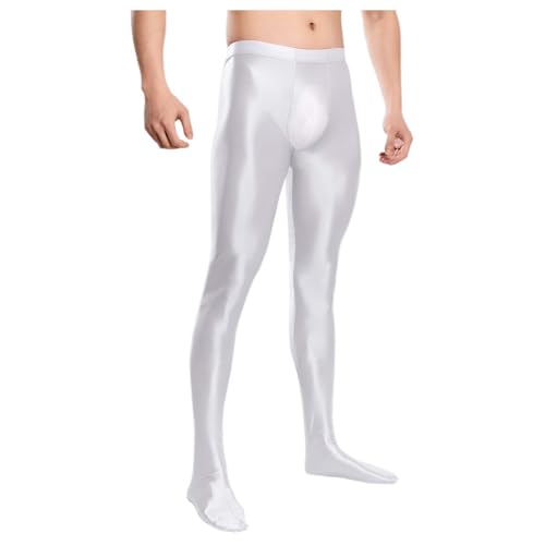 Pantalones deportivos 2025 para hombre, mallas de gimnasio, yoga, entrenamiento, cintura alta, pantalones deportivos para hombre, calentamiento con piernas con cremallera, blanco, M
