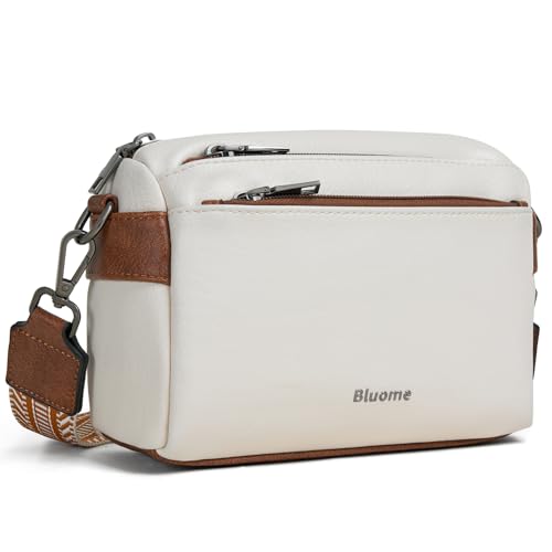 Image of Bluome Small Crossbody Purse for Women, Multi Pocket Travel Purses Crossbody Bag Shoulder Handbags with Adjustable Strap