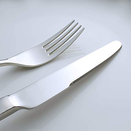 image for OMGard Silverware Set, 20-Piece Flatware 18/8 Stainless Steel Extra He