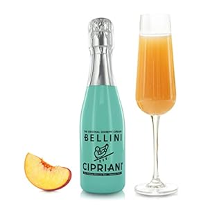 Cipriani Bellini, Italienischer Weißer Pfirsich-Cocktail, Fruchtiges Aperitif-Getränk, 200 Ml