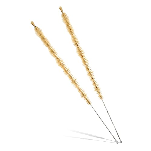 FRCOLOR 2Pcs Portable Laboratory Cleaning Brush Ergonomic Long Handle Tube Cleaners for Efficient Condenser Maintenance Science Experiments and Research