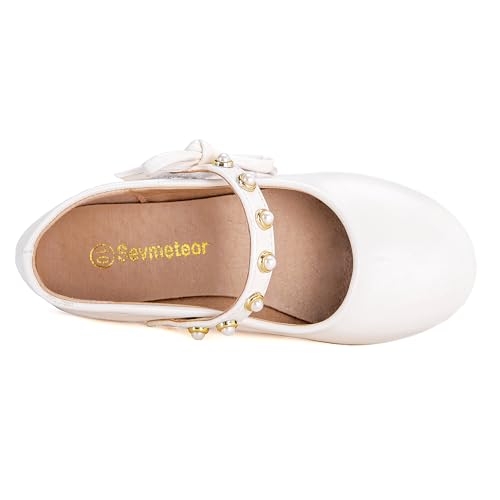 Toddler/Little Kid Girls Mary Jane Ballerina Flats Girl Dress Shoes for Wedding Party Ballet Flat Shoes2